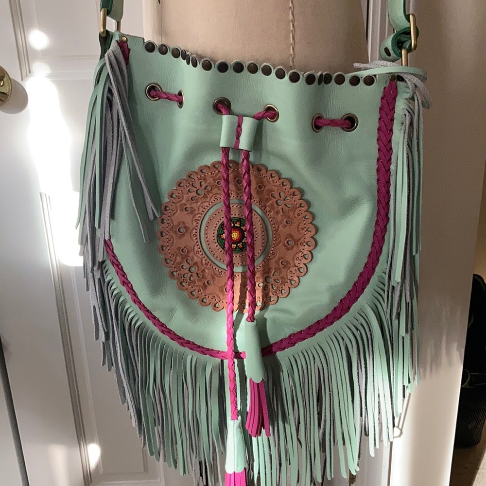 World family Ibiza ALOK bag in sea foam green